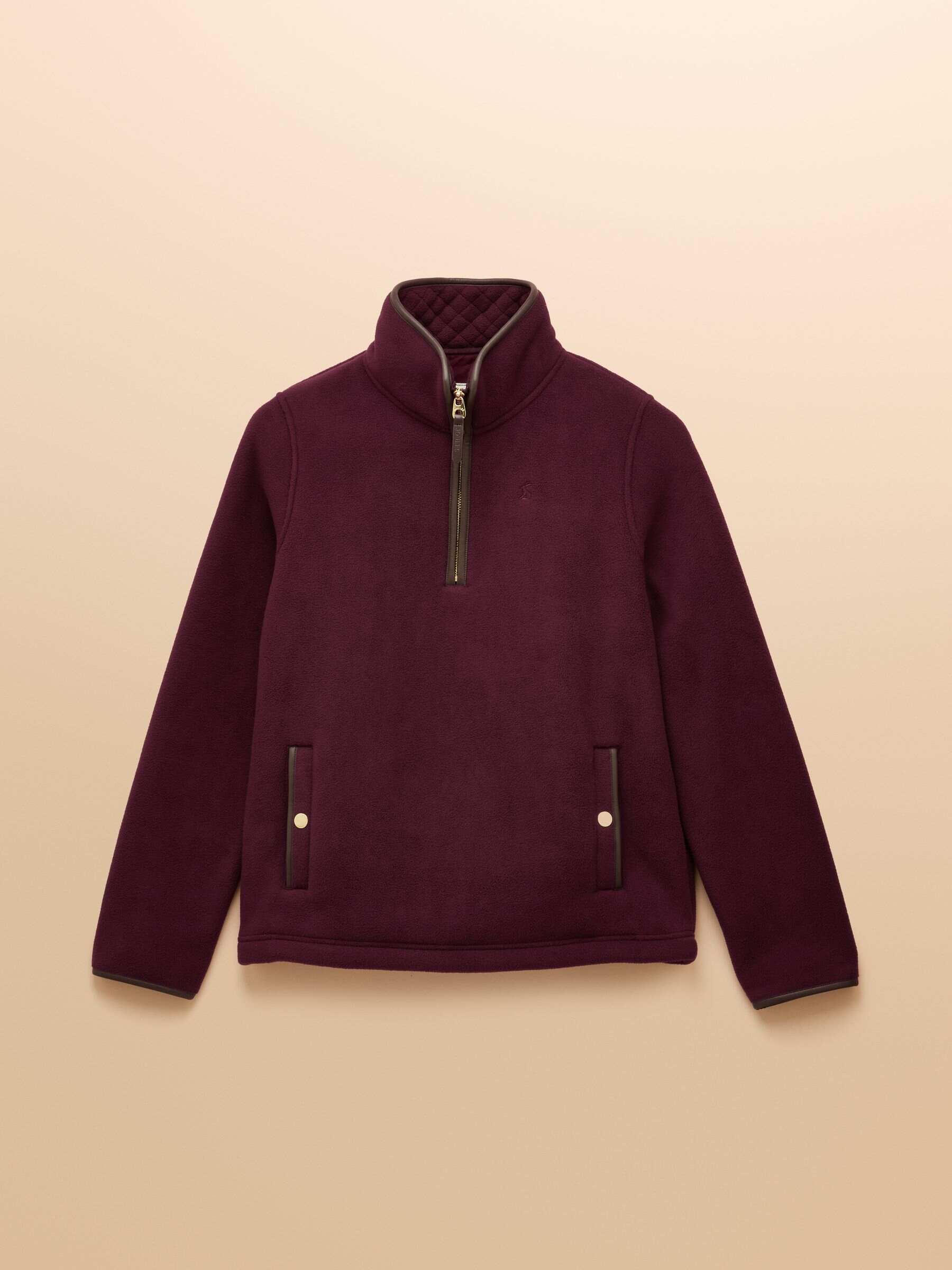Heritage Wine Red Quarter Zip Fleece