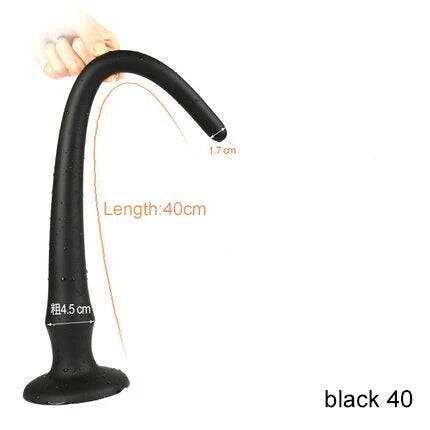 Super Long Flexible Silicone Anal Plug and Dildo - Prostate Massager and Dilator for Men, Women, and Couples for Deep Exploration and Sensual Play