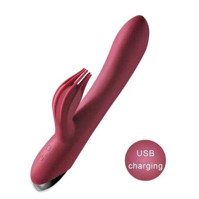 USB Rechargeable 10-Speed Rabbit Vibrator – Clitoris & G-Spot Massager