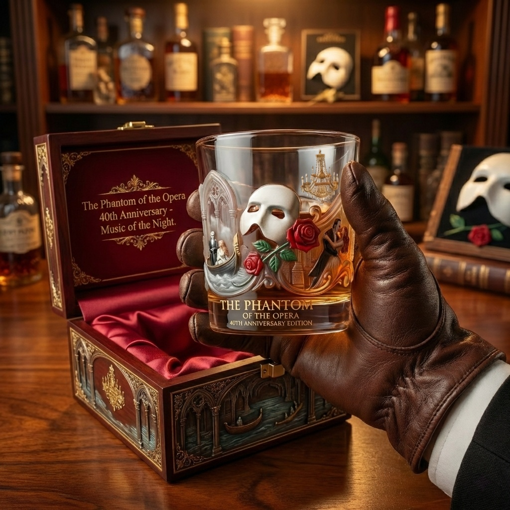 The Phantom of the Opera 40th Anniversary Commemorative Whiskey Glass