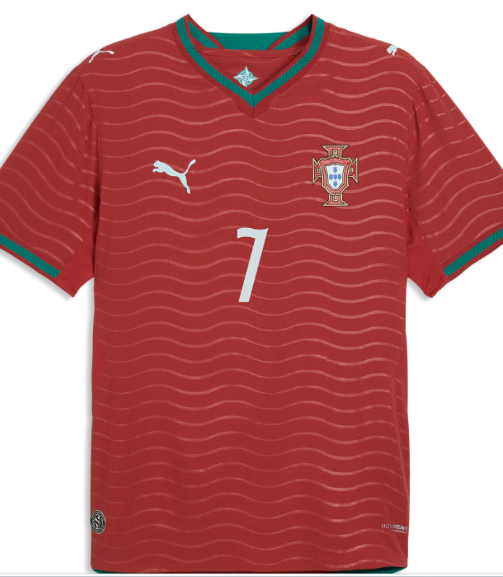 Cristiano Ronaldo Portugal National Team Puma 2026 Home Authentic Jersey - Red
