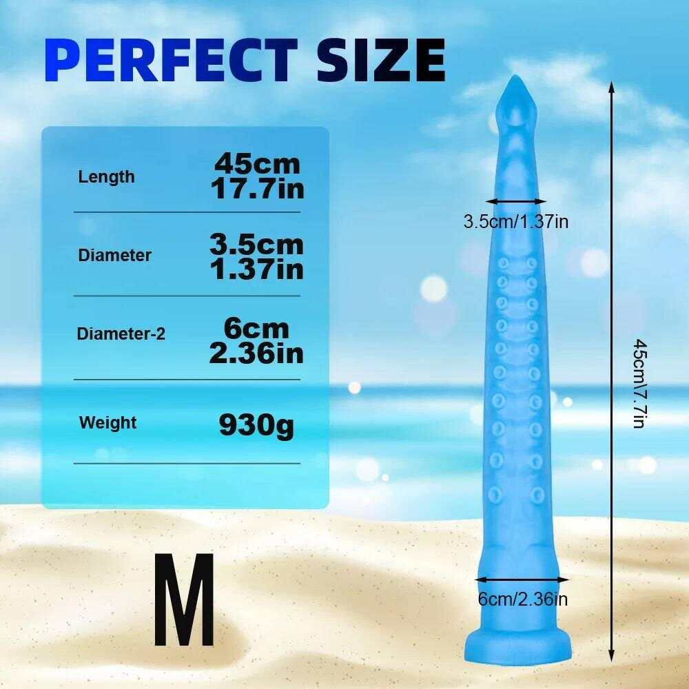 22-Inch Long Tentacle Anal Plug – Huge Liquid Silicone Butt Plug with Suction Cup