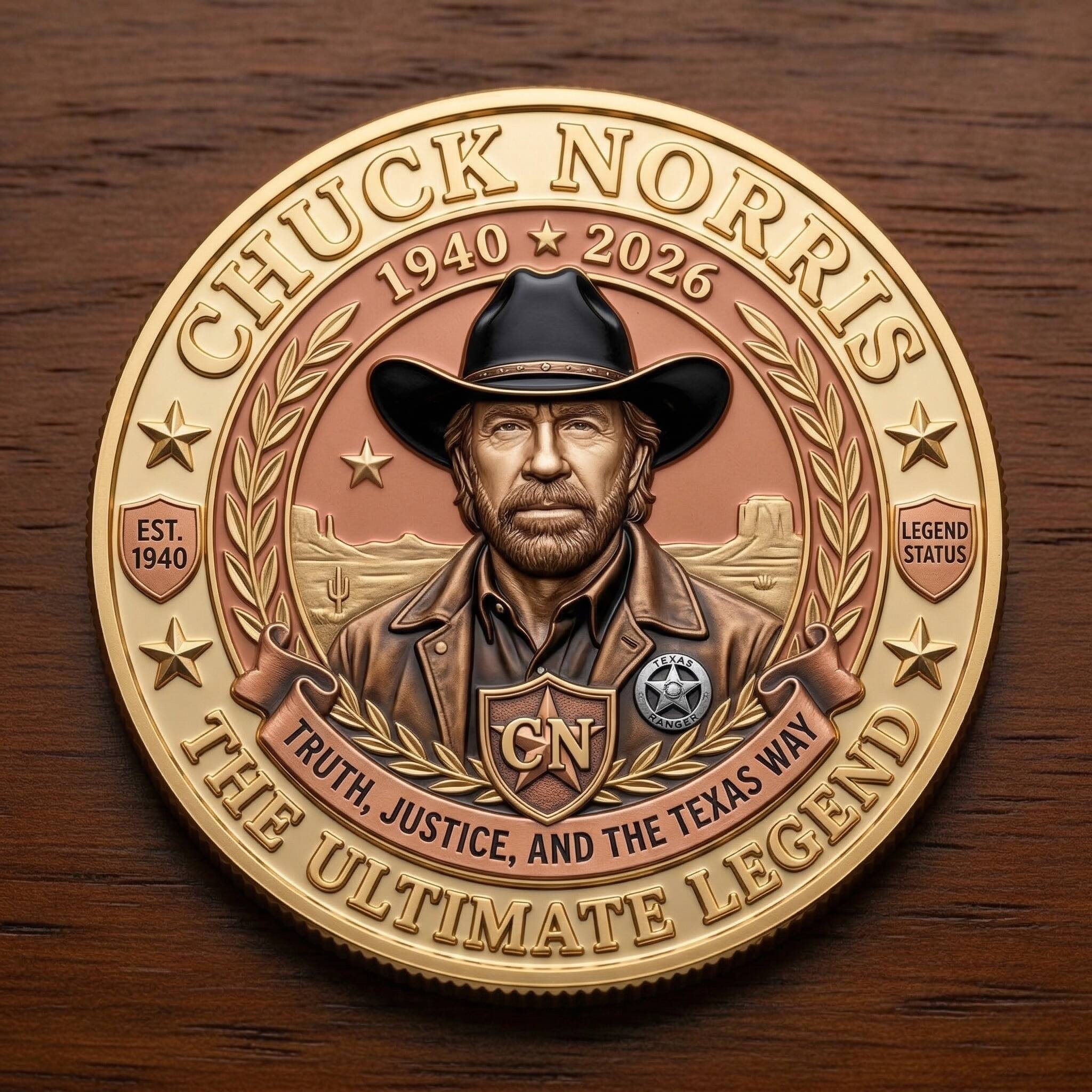Chuck Norris The Ultimate Legend Commemorative coin