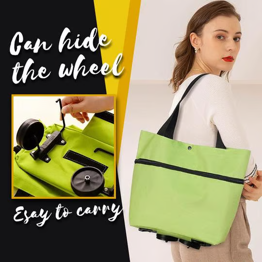 🔥LAST DAY-69 % OFF🔥 2 in 1 Foldable Shopping Cart🎁