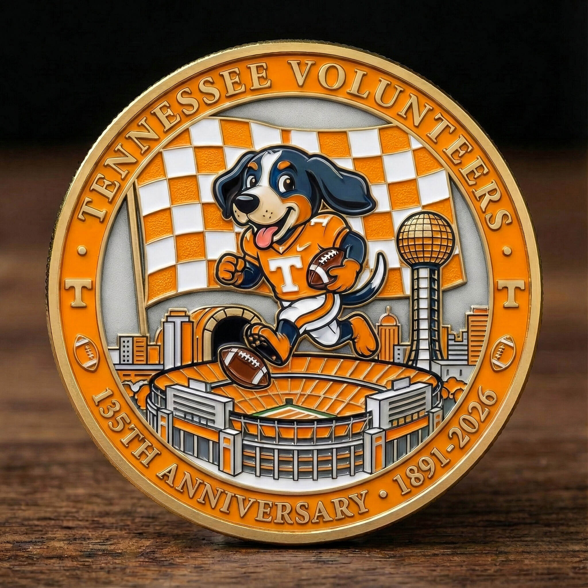 Tennessee Volunteers 135th Anniversary Commemorative Coin