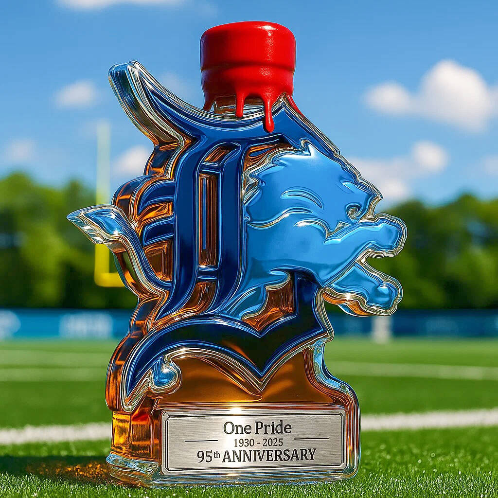 Detroit Lions 95 Anniversary Edition Whisky Bottle