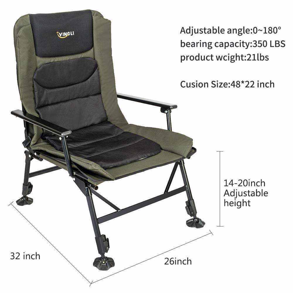 Foldable Adjustable Reclining Fishing Chair