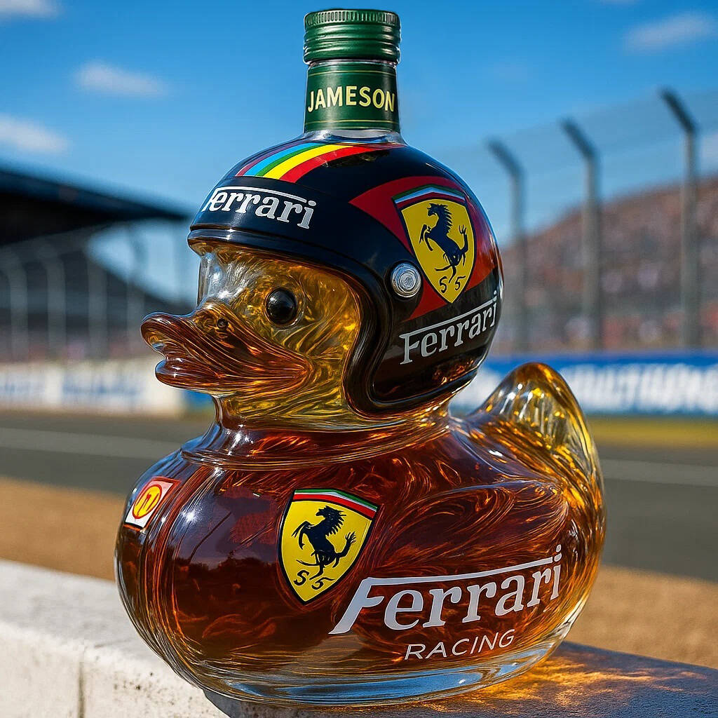 F1 Duck Whisky Bottle