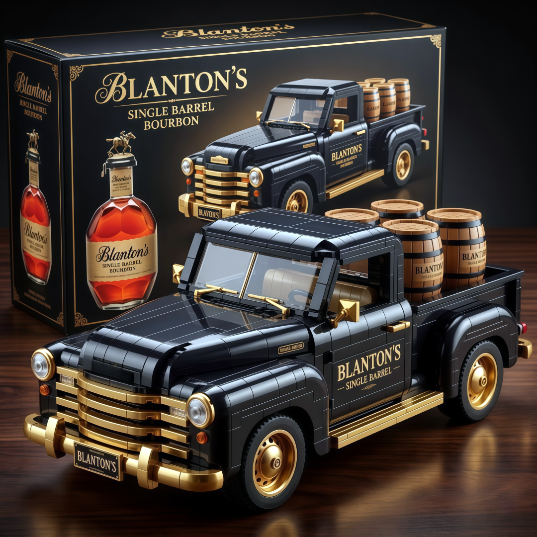 🔥 Whiskey Pickup Truck Building Blocks