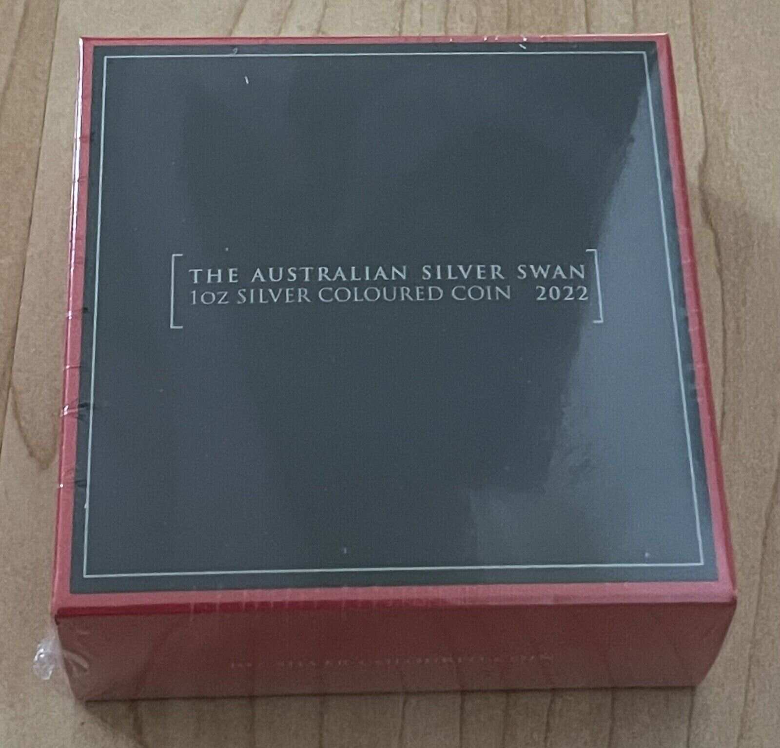 SEALED 2022 Australia First Ever Colorized 1oz Silver Swan Perth Mint 1500 Made