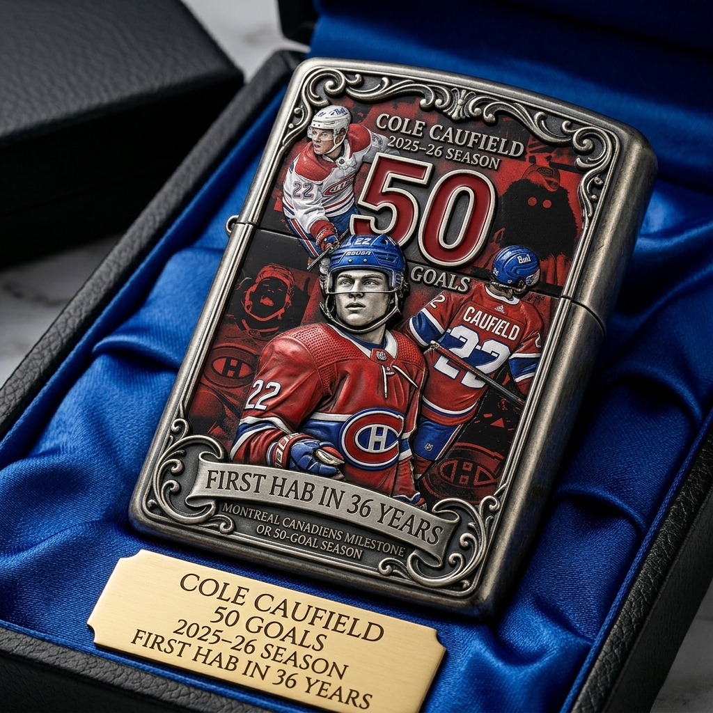 🔥Cole Caufield 50 Goals Montreal Canadiens Limited Edition Zippo Lighter