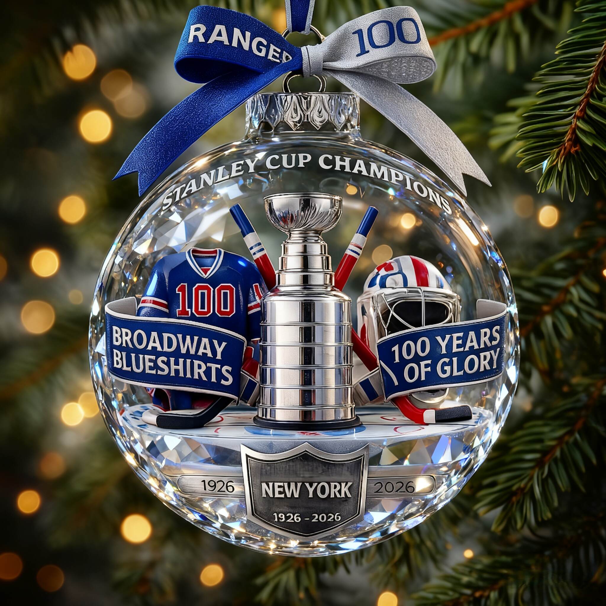 NYR 100th Anniversary Ornament