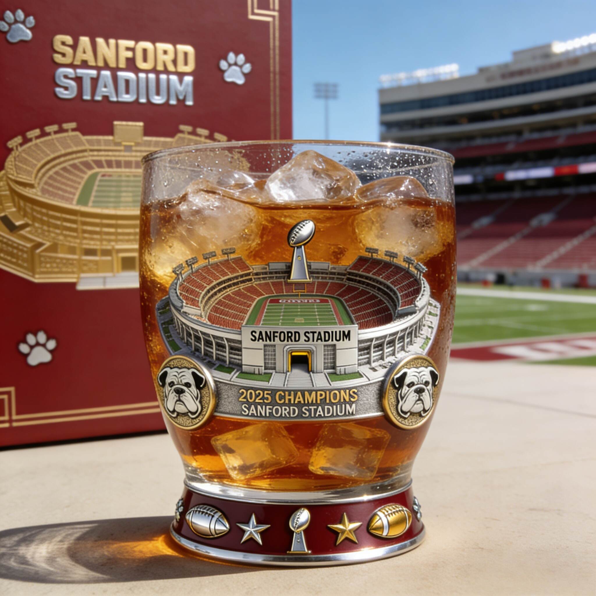 Sanford Stadium2025 Champions Whiskey Glass