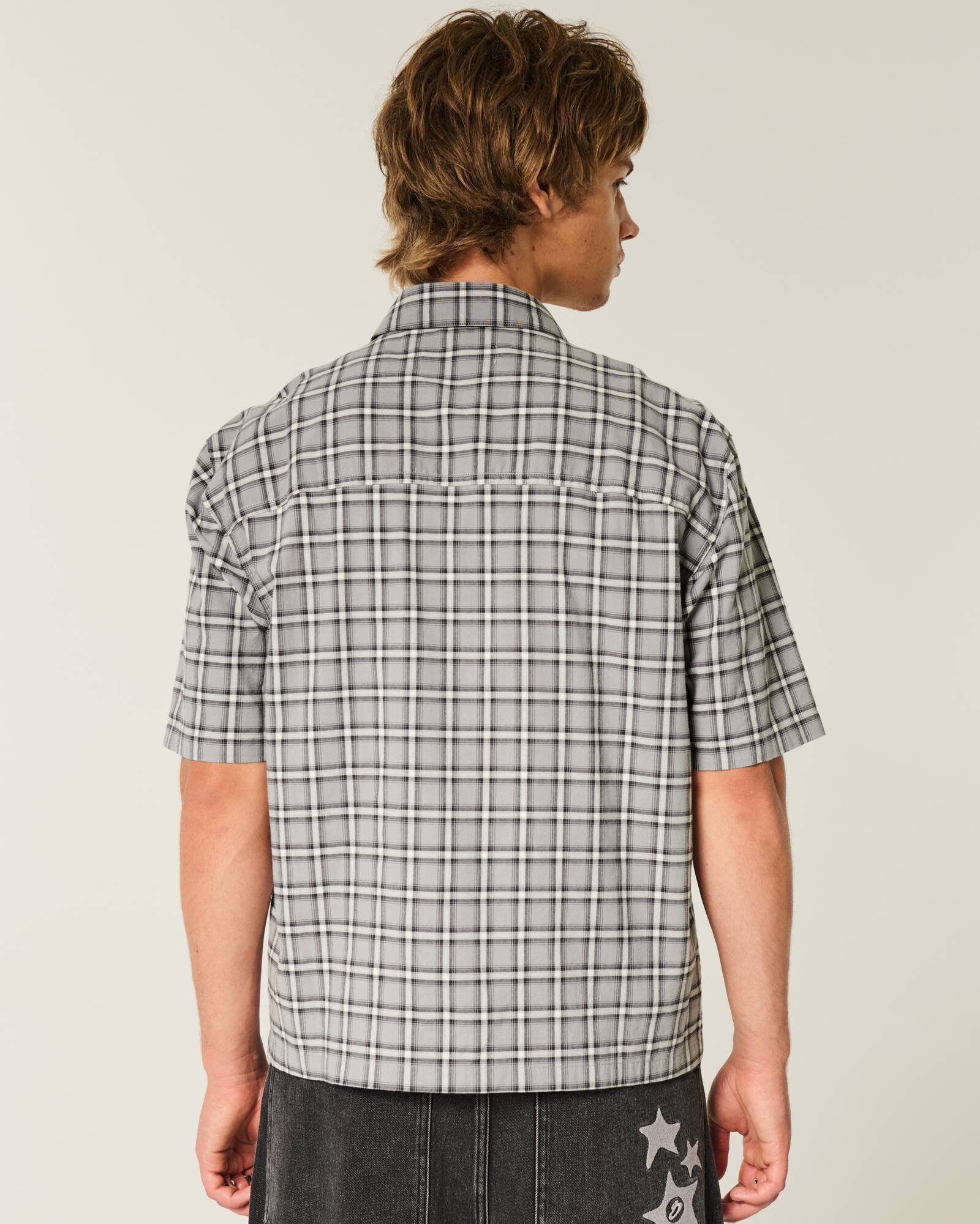 Boxy Short-Sleeve Cherry Graphic Shirt