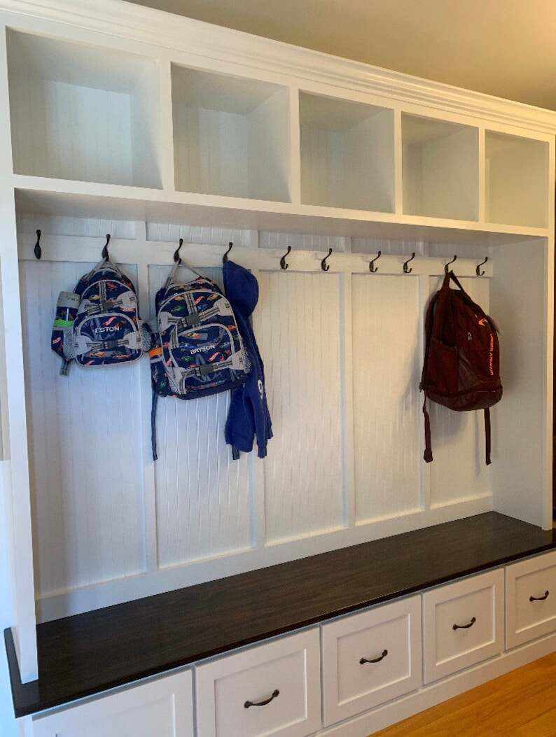 GEORGIA 5-section Mudroom locker bench with storage