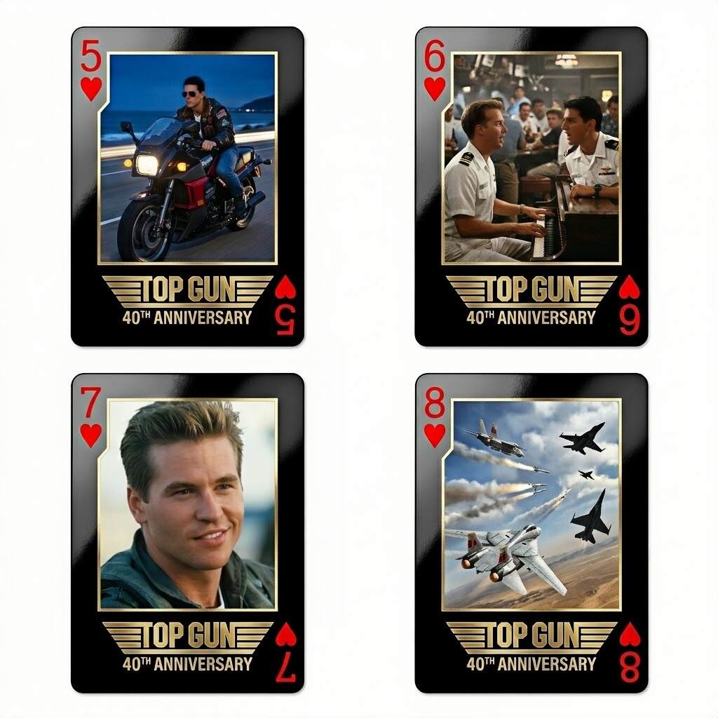 Top Gun 40th Anniversary Limited Edition Playing Cards—54 CARDS