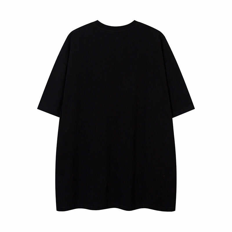 Butterfly And Letters T-shirt Loose Summer Men