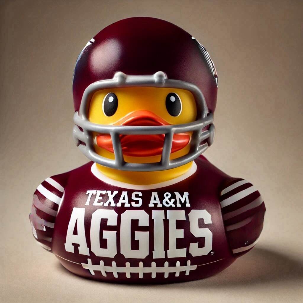 College Football Rubber Duck