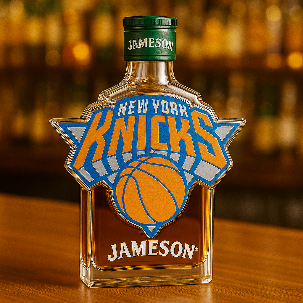 New York Knicks Whiskey Bottle