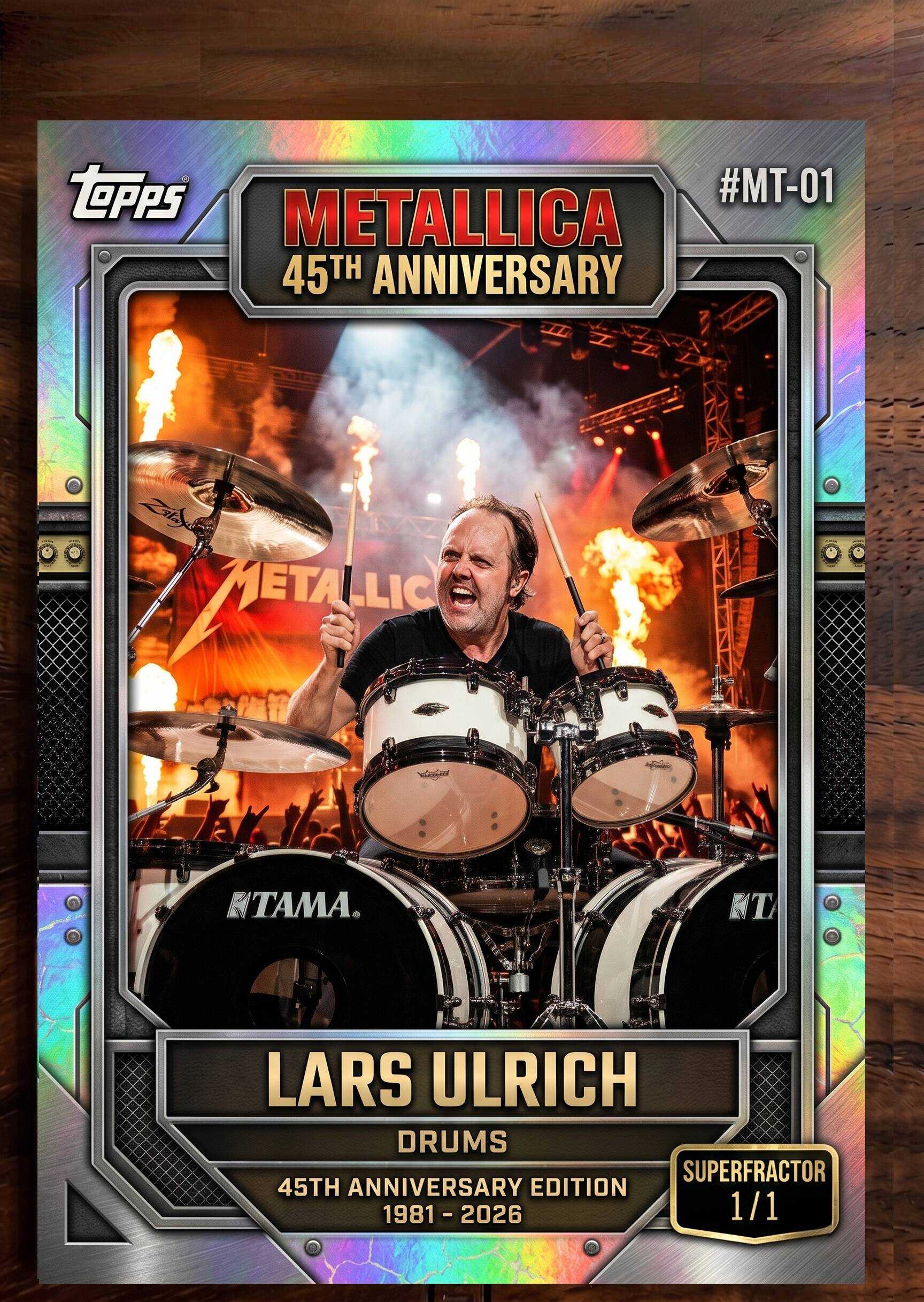 Metallica 45th Anniversary Trading Cards Collector Box