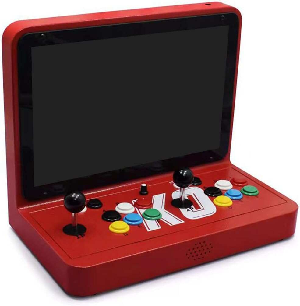 10000 Games in 1 Box Arcade Game Console, 10-inch HD Screen Game Console or PC Projector 4K TV, 2-4 Players Online Game, 3D Games, Search/ Save/Hide/Pause Game