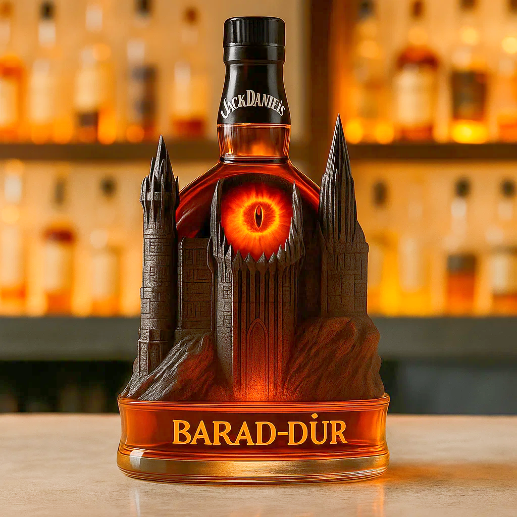 Barad-dûr Whiskey Bottle