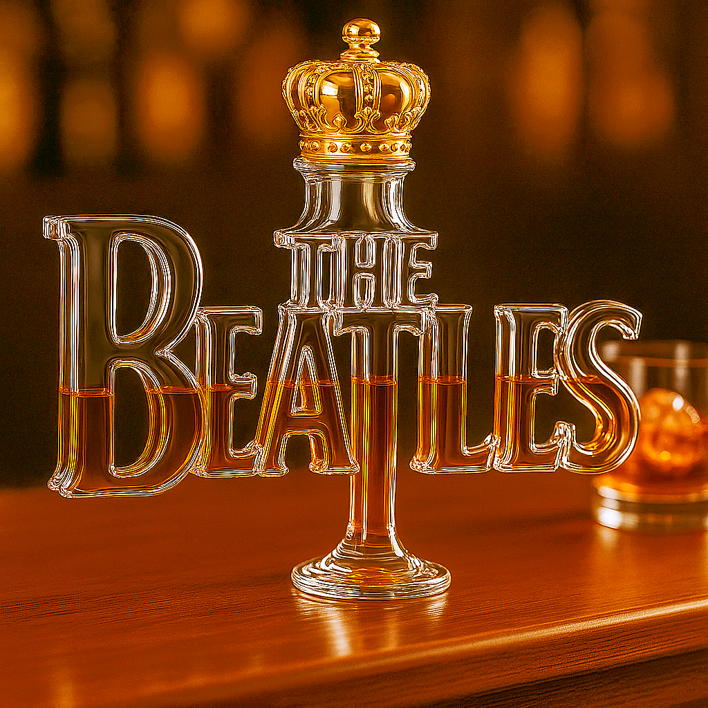 The Beatles 65th Anniversary Whiskey Bottle