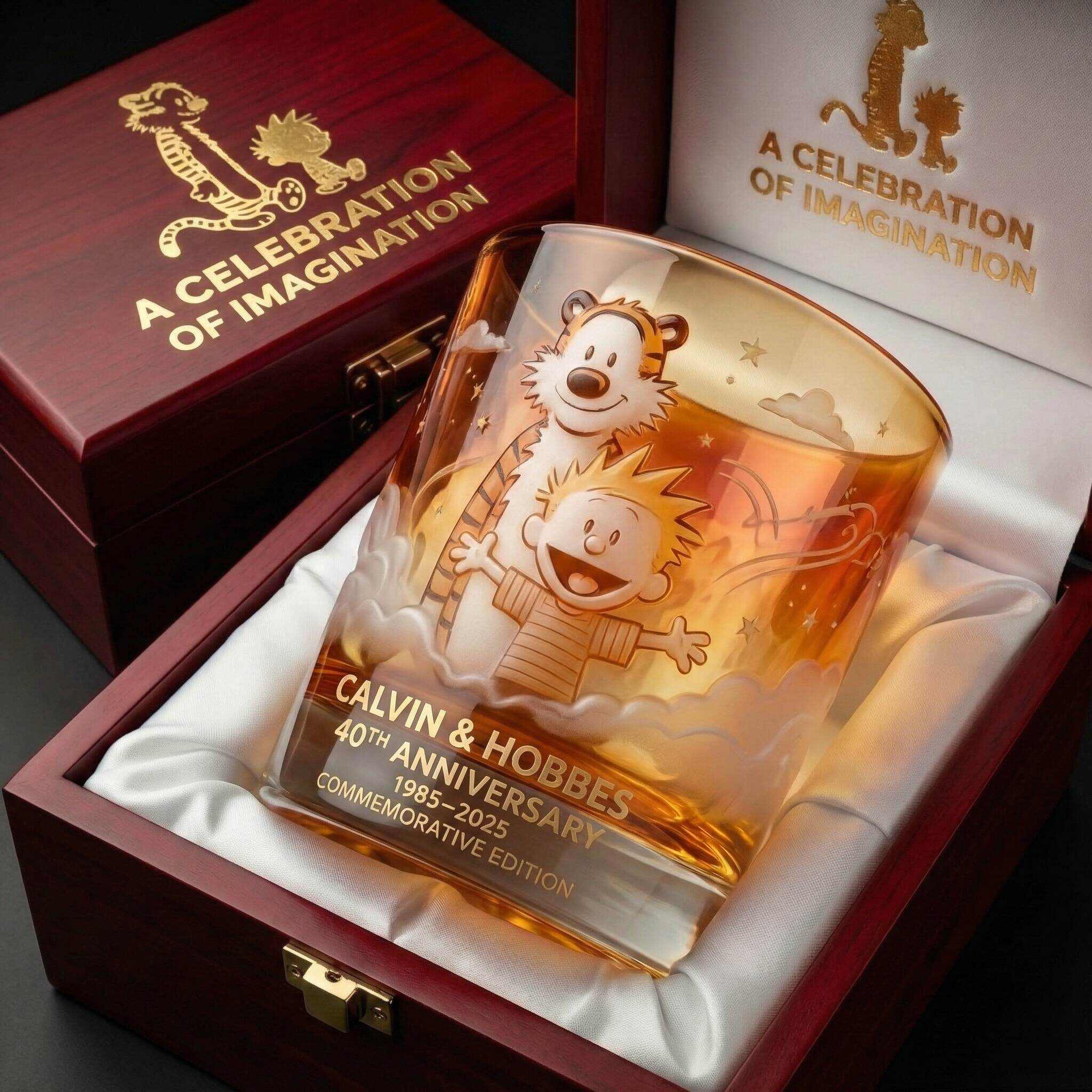 🥃 Calvin & Hobbes 40th Anniversary Commemorative Glass