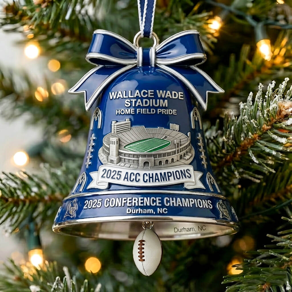 2025 ACC Champions Wallace Wade Stadium Bell Ornament