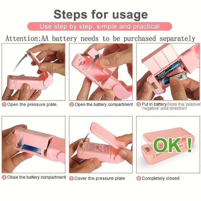 Portable Mini Heat Sealer for Food Bags - Thermal Plastic Bag Closure for Freshness - Easy to Use Packing Kitchen Accessory
