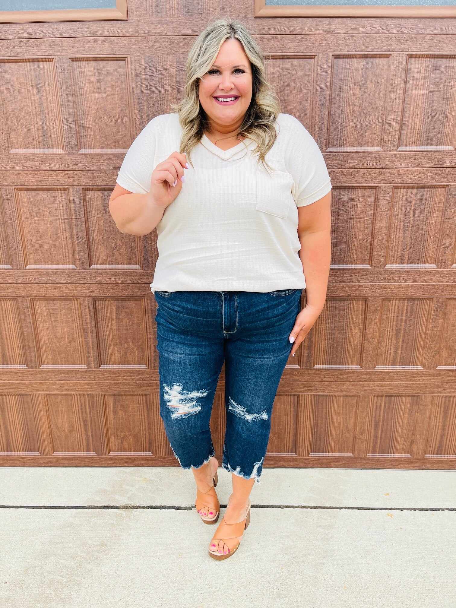 REG/CURVY Can't Crop Me Straight Jeans
