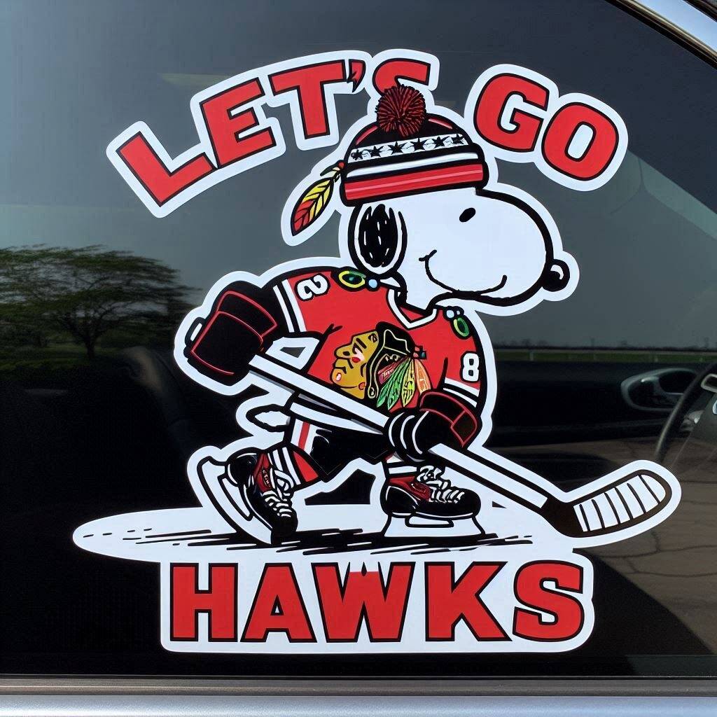 Snoopy NHL Car Decal