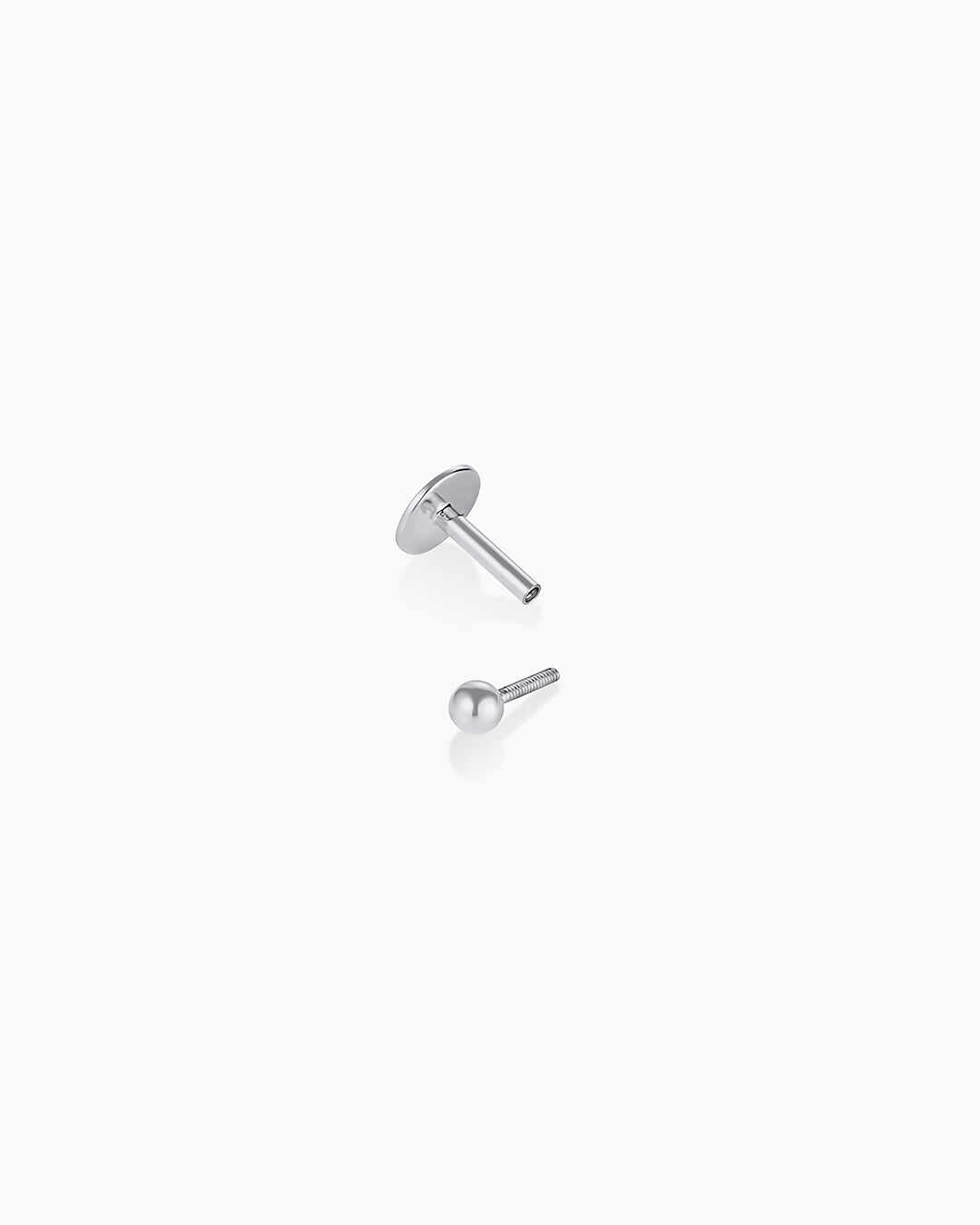 14k Gold Newport Flat Back Single Stud