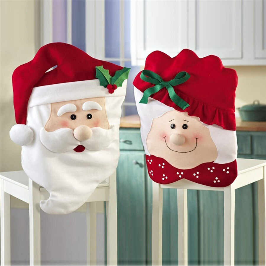 Christmas Chair Back Covers For Dinning Room Decoration