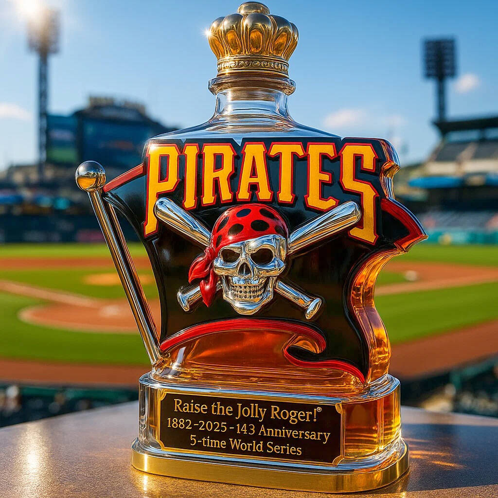 Pittsburgh Pirates Limited Edition Whiskey Bottle