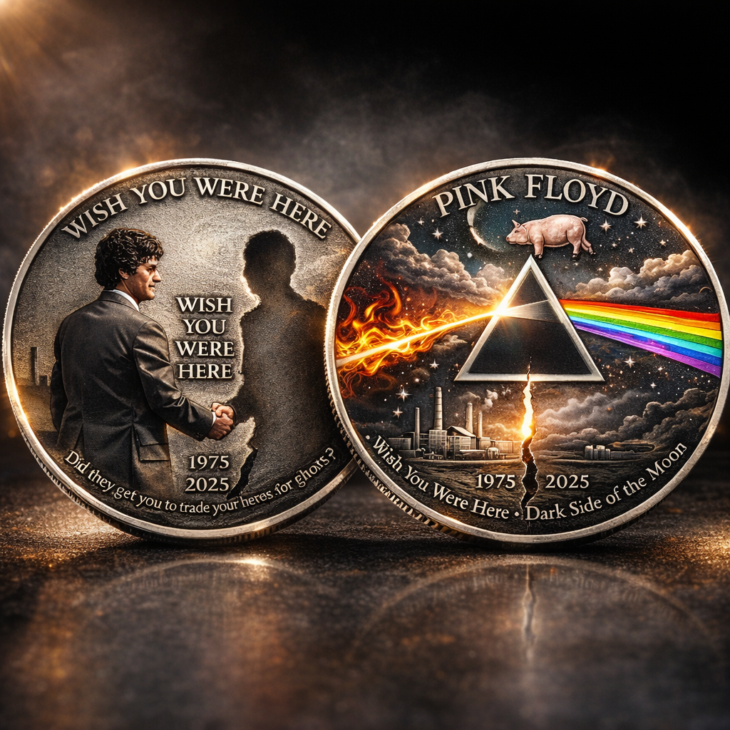 Pink Floyd – “Wish You Were Here” 50th Anniversary Commemorative Coin