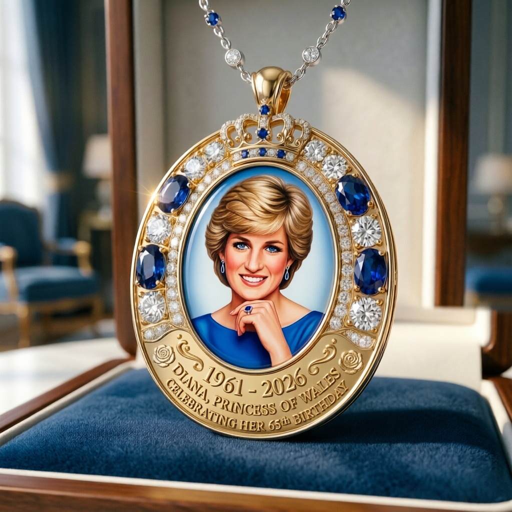 Princess Diana 65th Birthday Commemorative Necklace
