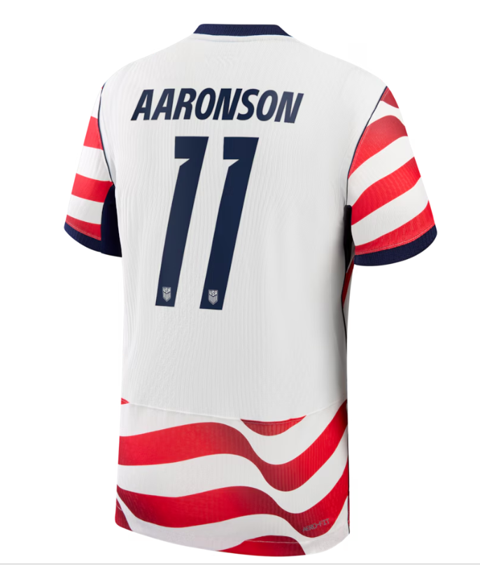 Brenden Aaronson USMNT Nike 2026 Home Match Authentic Jersey - White