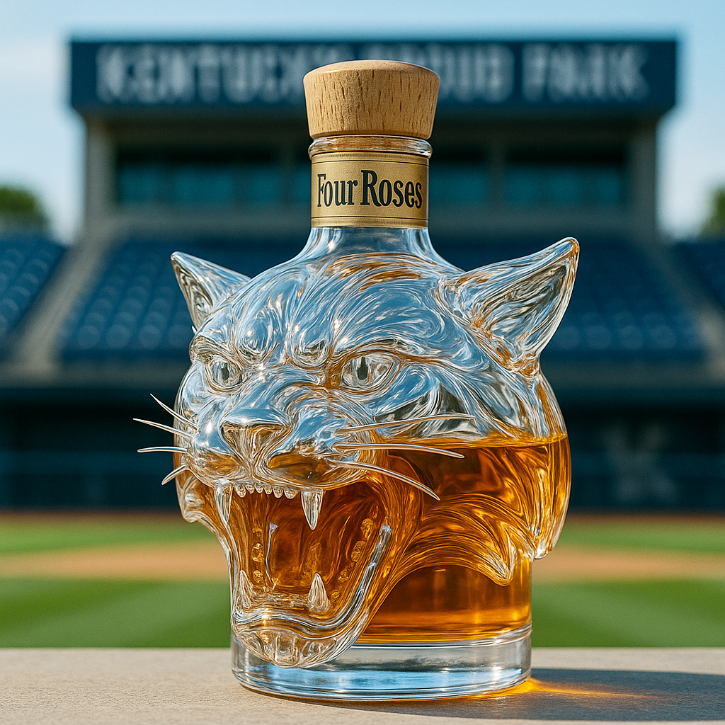 Kentucky Wildcat Whiskey Bottle