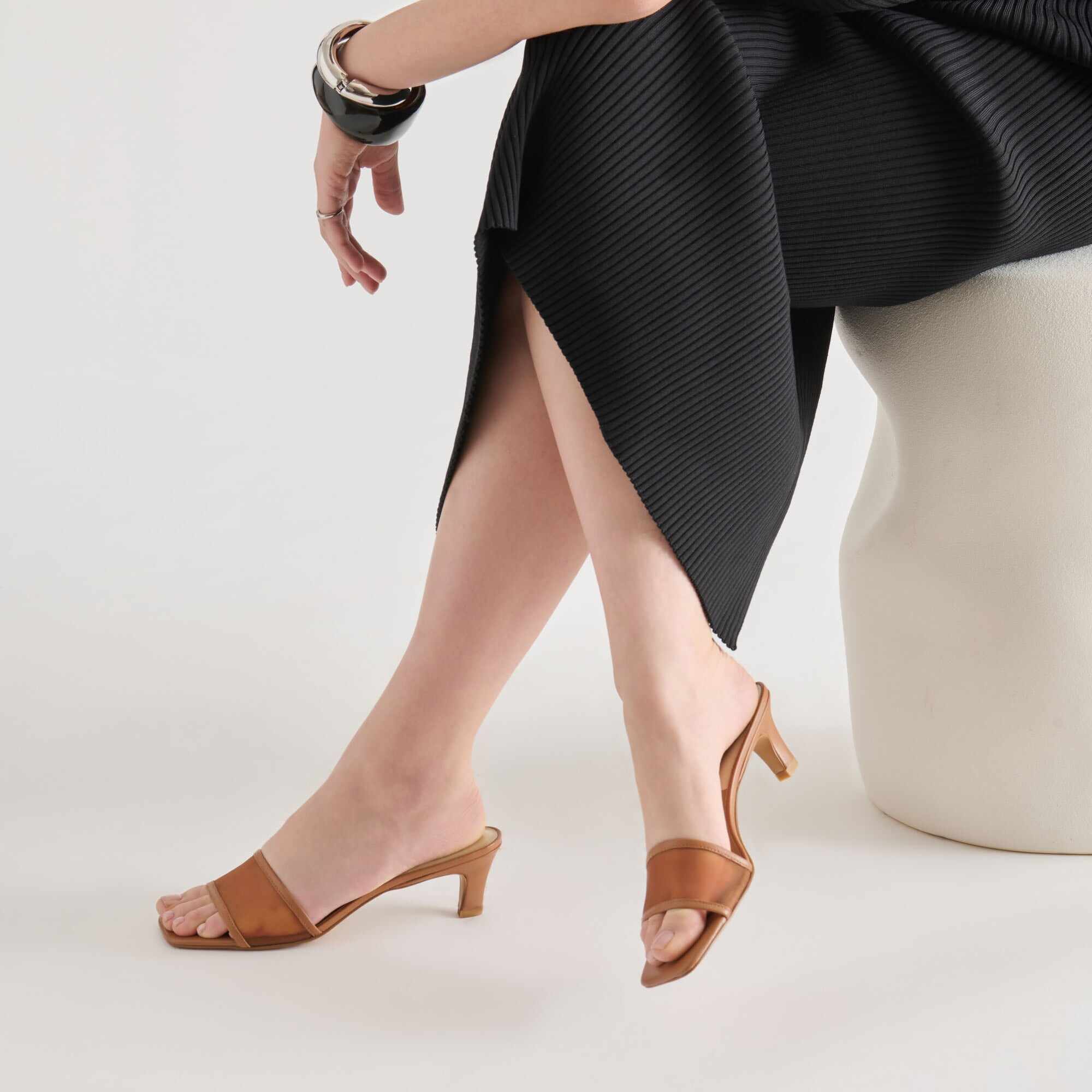 REXA MESH HEELS CARAMEL MESH