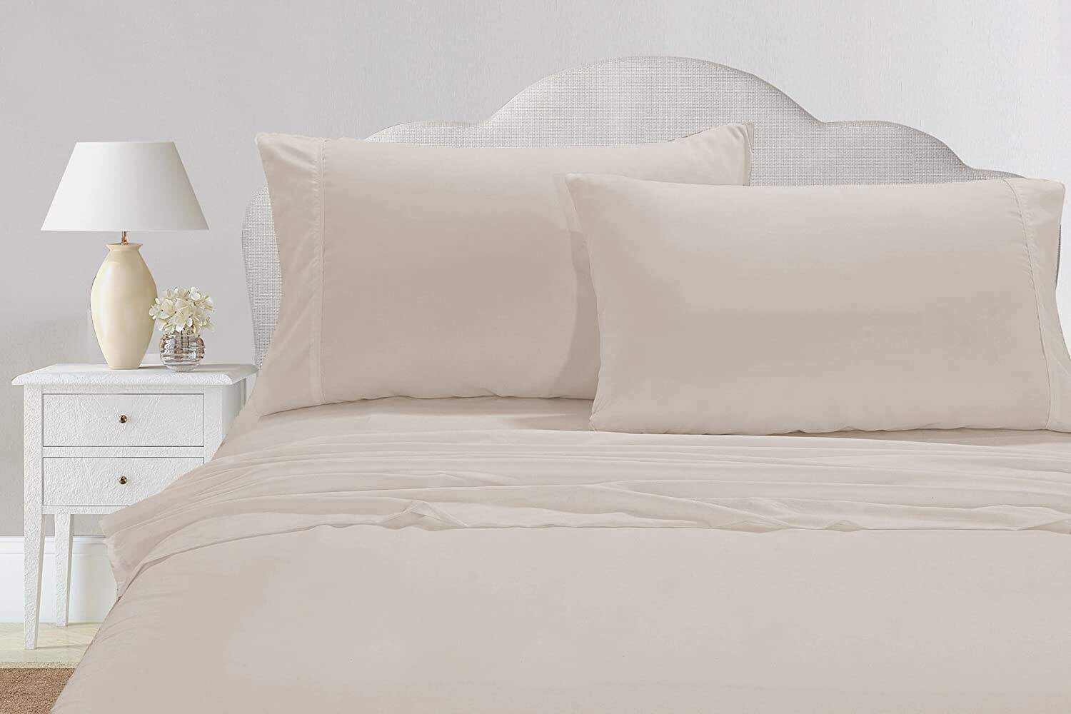 Set of 2 Silky Soft Polyester Single Flat Sheet