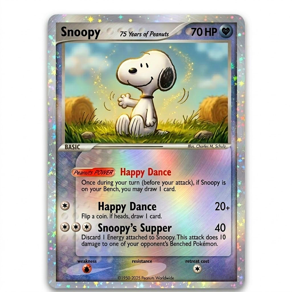 🎴 Peanuts 75th Anniversary Collector’s TCG Card Set