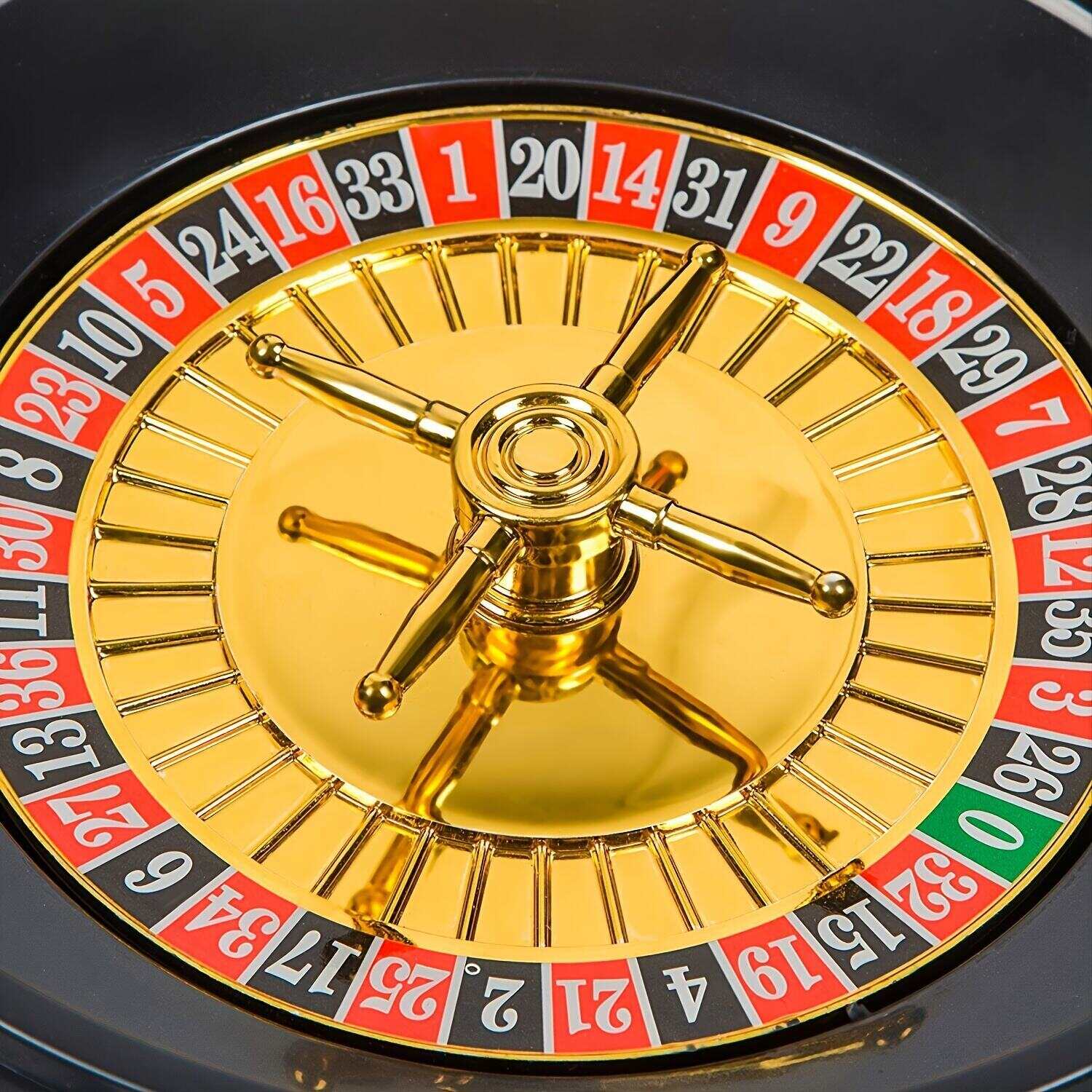 (2 balls Casino-Style Shot Glass Roulette Drinking Game Set with 16 Glasses - Perfect for Adult Parties and Entertaining