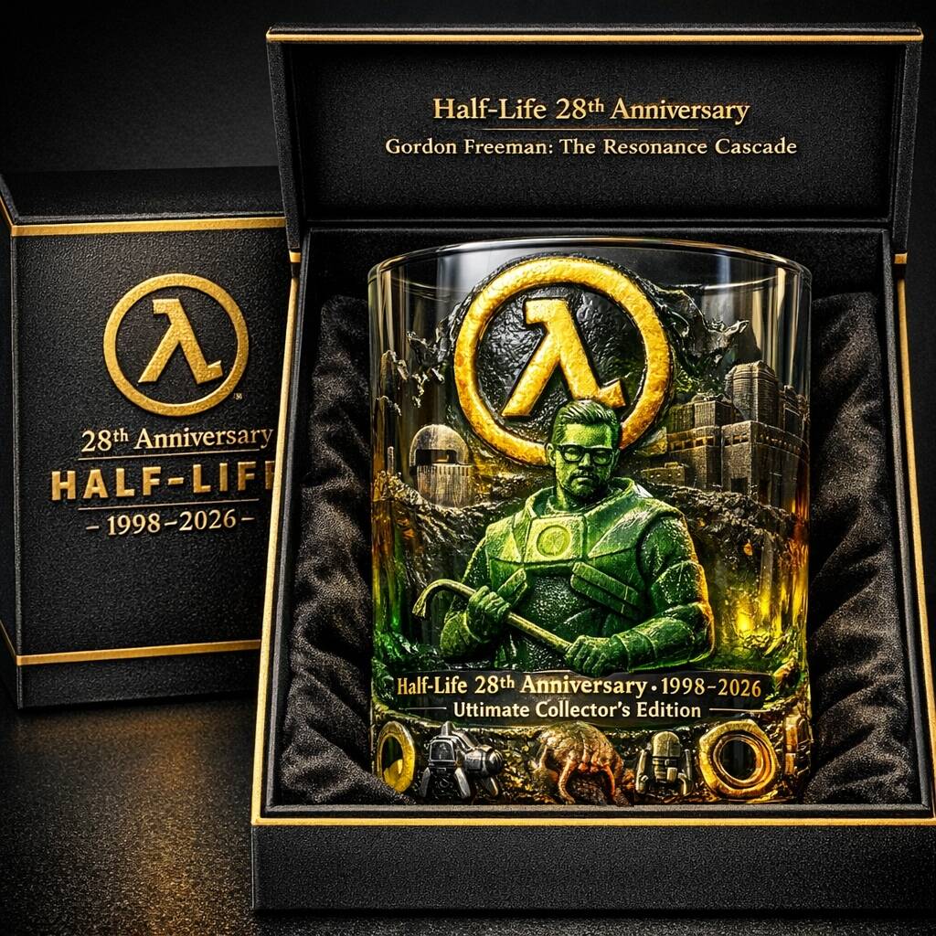 Half-Life 28th Anniversary Collector Glass