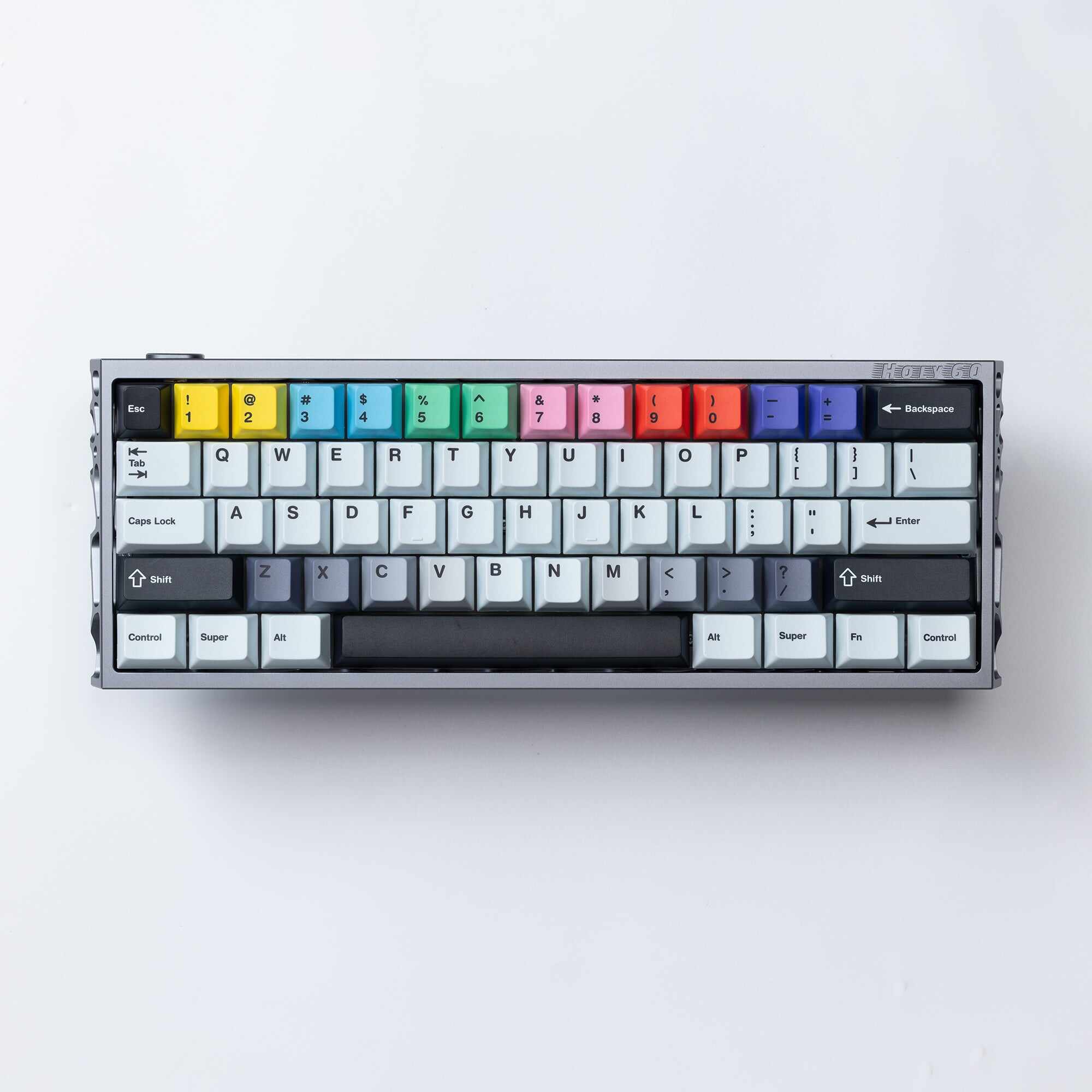 Ready to use Holy60 Keyboard Dark Gray with PBTfans No Signal