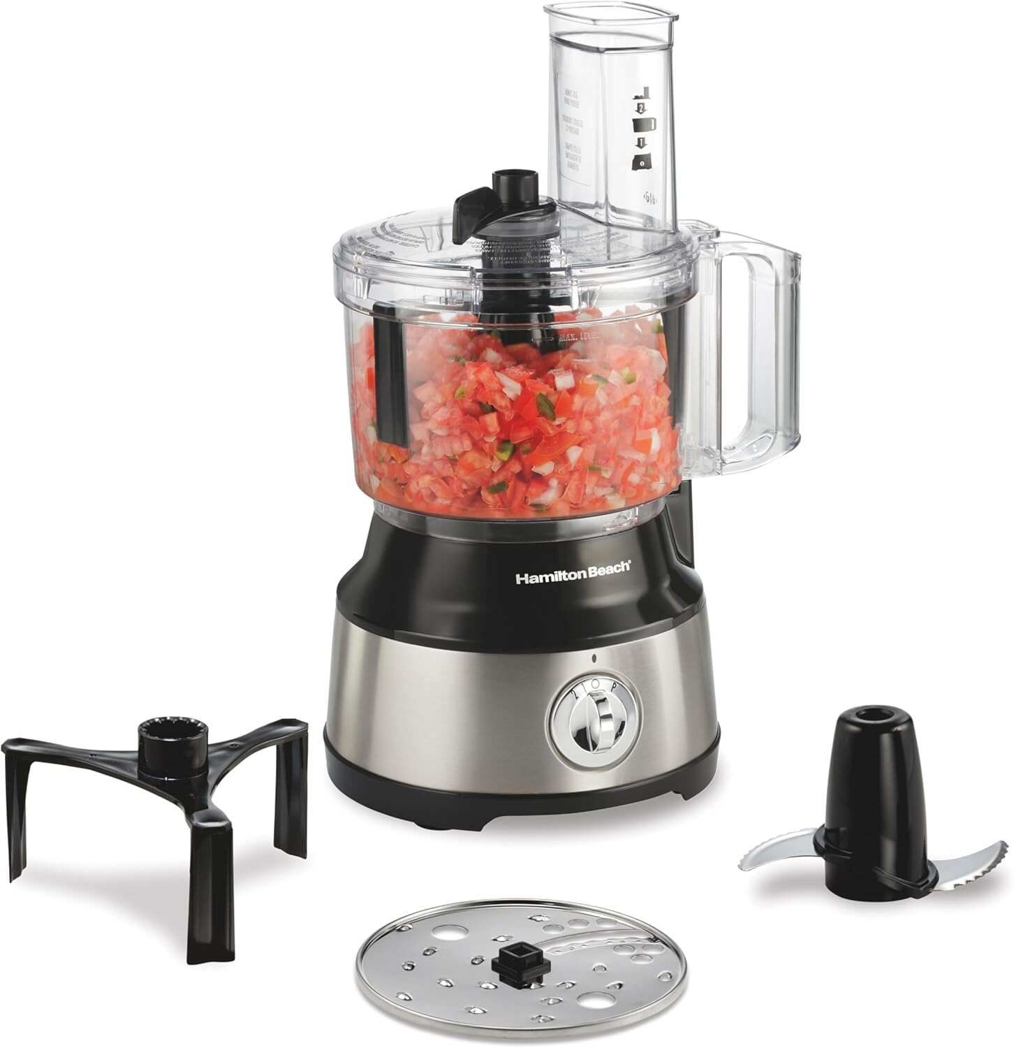 Hamilton Beach Food Processor & Vegetable Chopper for Slicing, Shredding, Mincing, and Puree