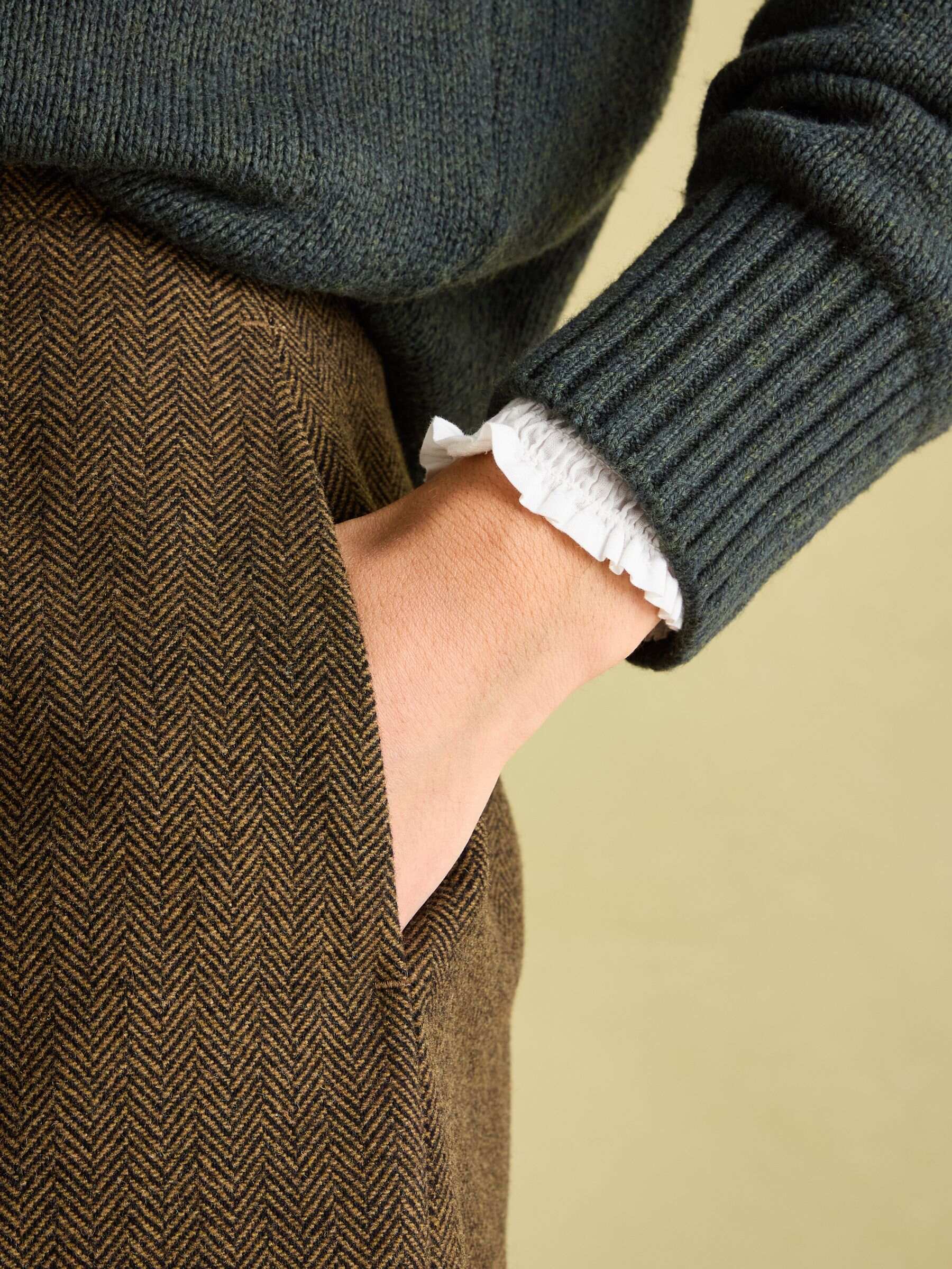 Bramble Brown Tweed Skirt