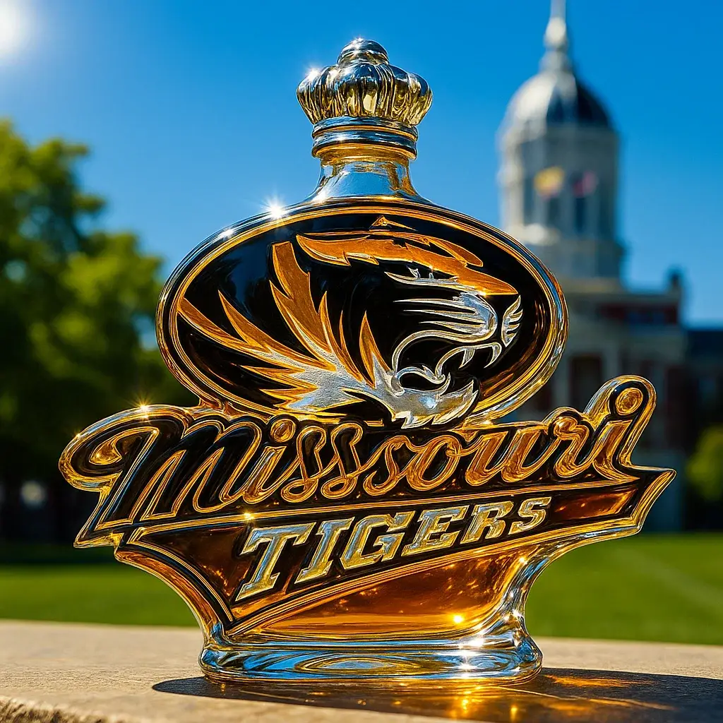 Missouri Tigers Whisky Bottle