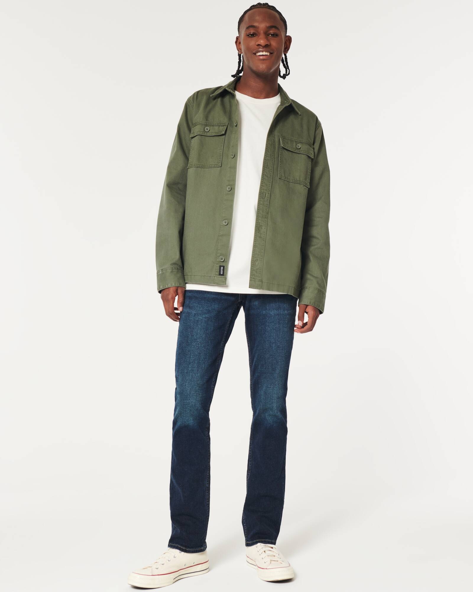 Black No Fade Slim Straight Jeans