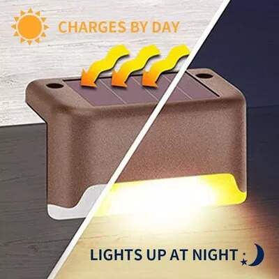 Solar Deck Lights, Automatically ON/OFF💡